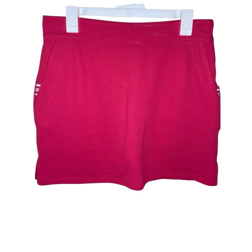 VINEYARD VINES Solid Pull On Performance Skort in Hot Pink